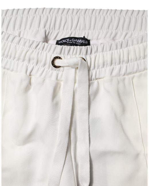 Dolce & Gabbana Gray White Jogger Sweatpants Pants for men