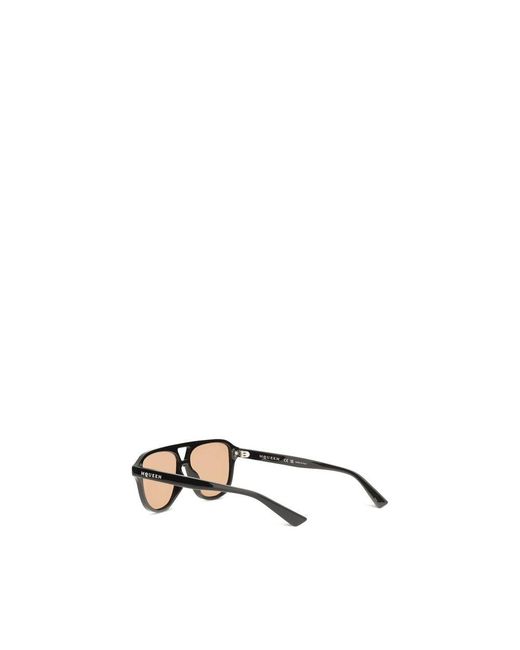 McQueen Metallic Brown Acetate Sunglasses