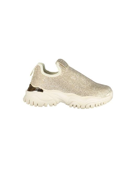 Laura Biagiotti Natural Beige Polyurethane Sneaker
