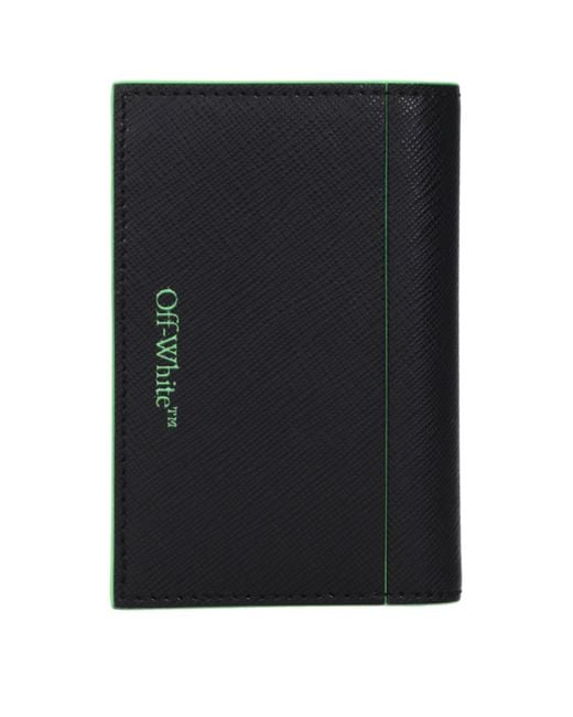 Off-White c/o Virgil Abloh Green Leather Cardholders for men