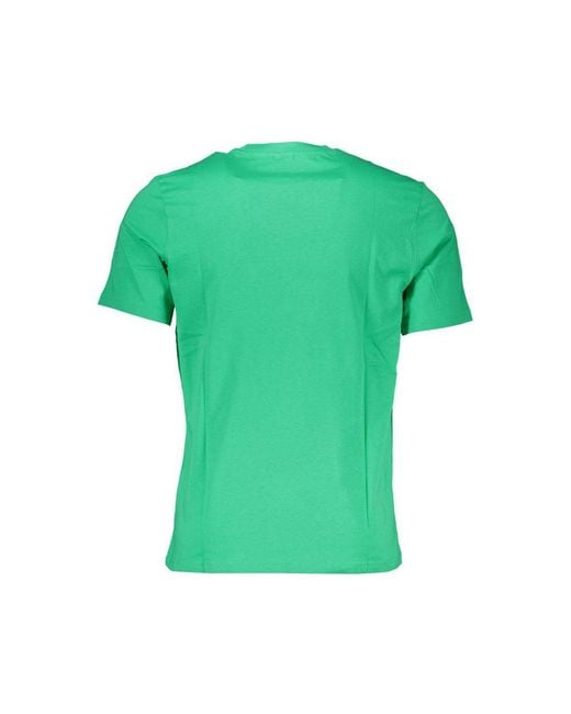 North Sails Green Cotton T-Shirt for men