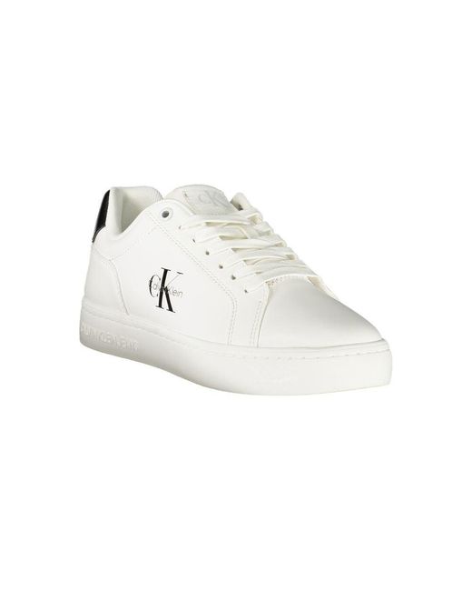 Calvin Klein White Leather Sneaker