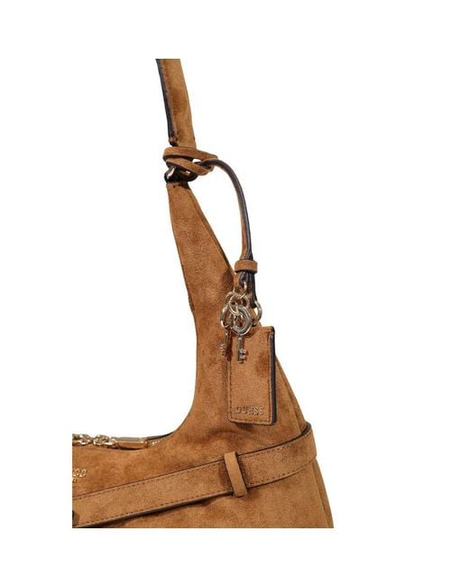 Guess Brown Polyester Handbag
