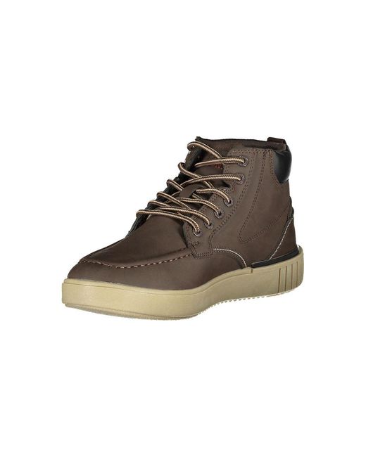 U.S. POLO ASSN. Brown Equestrian Chic Lace-Up Boots for men