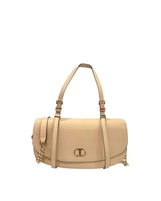 Twinset Natural Yellow Pu Crossbody