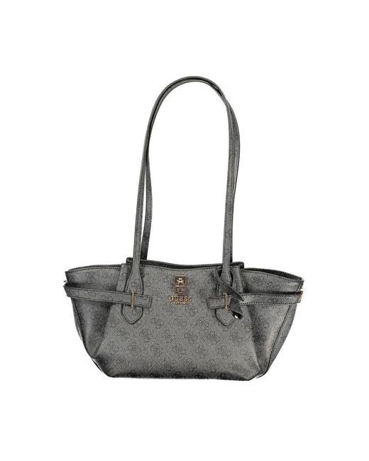 Guess Gray Black Polyurethane 's Handbag