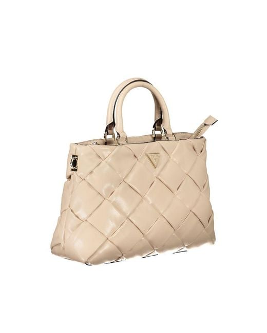Guess Natural Polyethylene Handbag