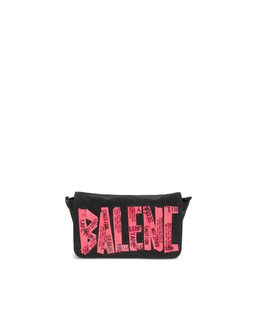 Balenciaga Red Logo Shoulder Bag for men