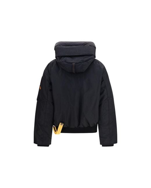 Parajumpers Blue Black Polyamide Bomber