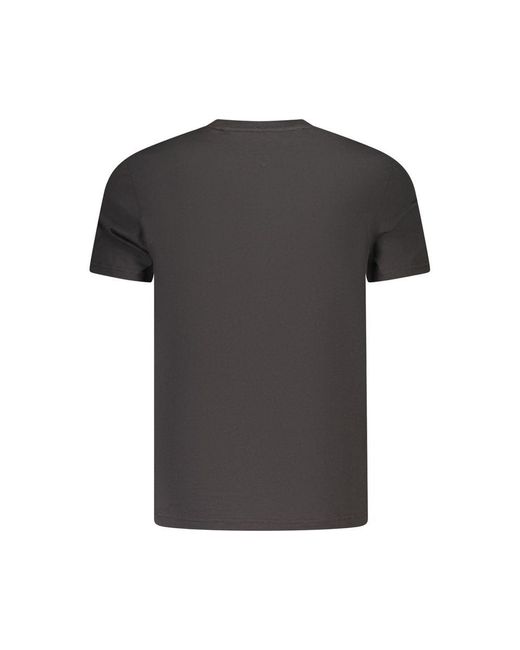 Tommy Hilfiger Black Cotton T-Shirt for men