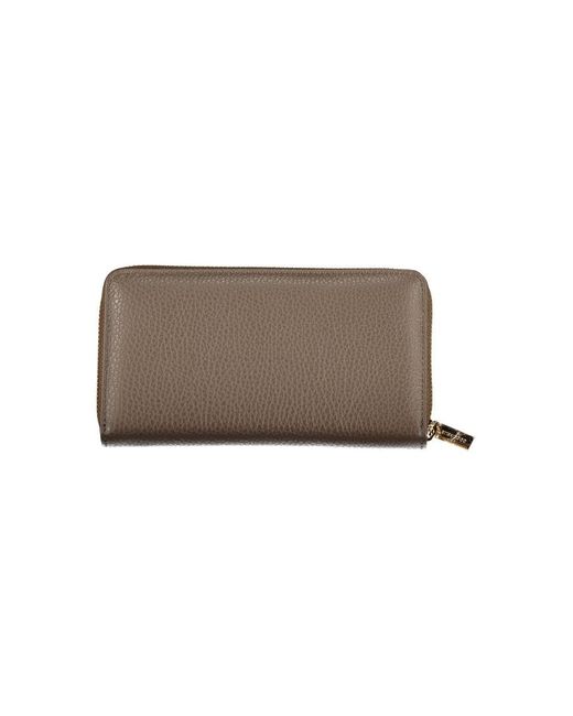 Coccinelle Brown Chic Leather Wallet With Ample Space