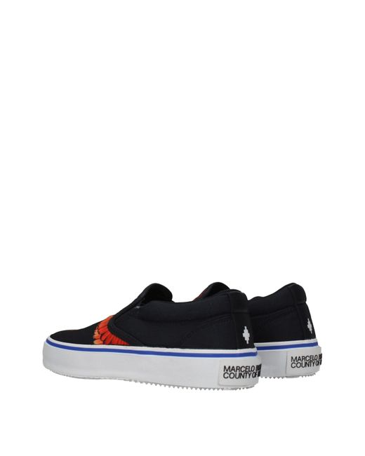Marcelo Burlon Blue Fabric Slip-On Loafer for men