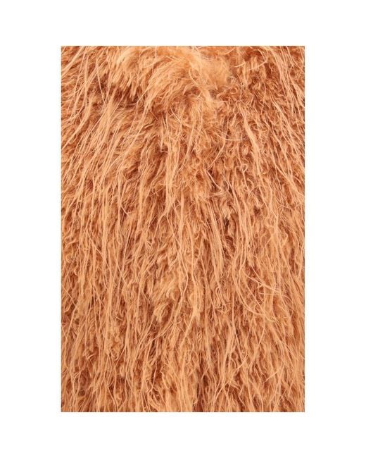 Forte_forte Orange Polyester Sleeveless Jacket