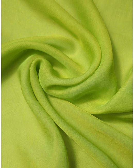 Dolce & Gabbana Green Silk Rectangle Wrap Shawl Neck Warmer Scarf