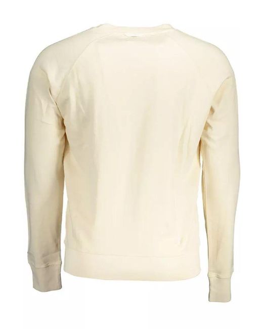 Gant Natural Beige Cotton Sweater for men