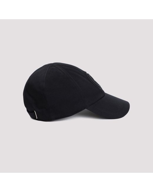 Giorgio Armani Blue Cotton Hat in Black for Men | Lyst