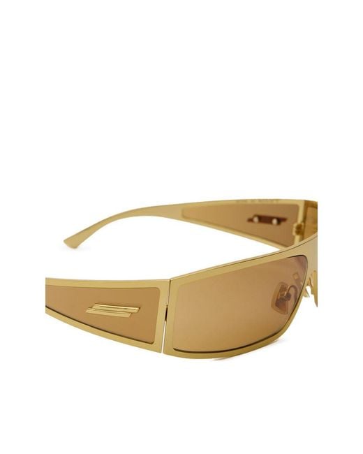 Bottega Veneta Metallic Gold Metal Sunglasses for men