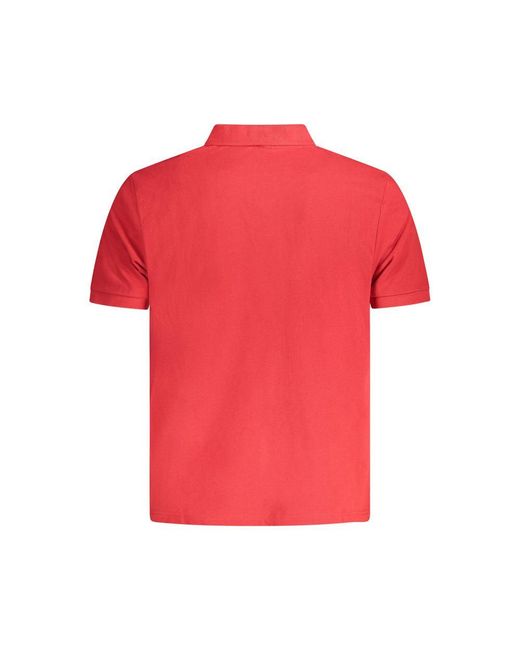 North Sails Red Cotton Polo Shirt for men