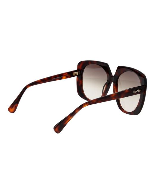 Max Mara Brown Acetate Sunglasses