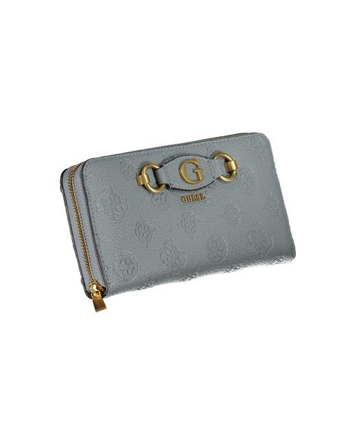 Guess Gray Chic Light Izzy Wallet With Contrasting Details