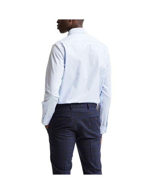 SELECTED Blue Cotton Shirt for men