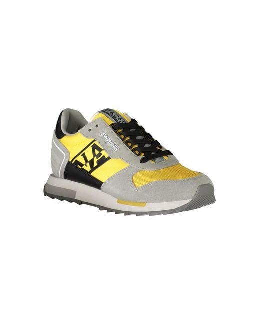 Napapijri Yellow Polyester Sneaker for men