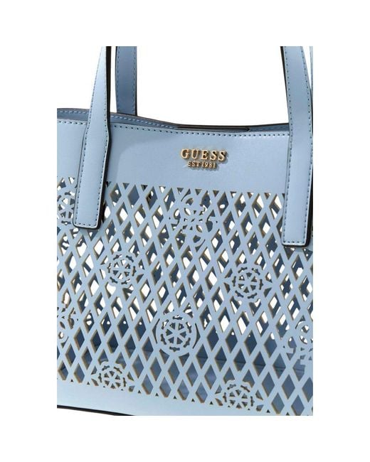 Guess Blue Polyethylene Handbag