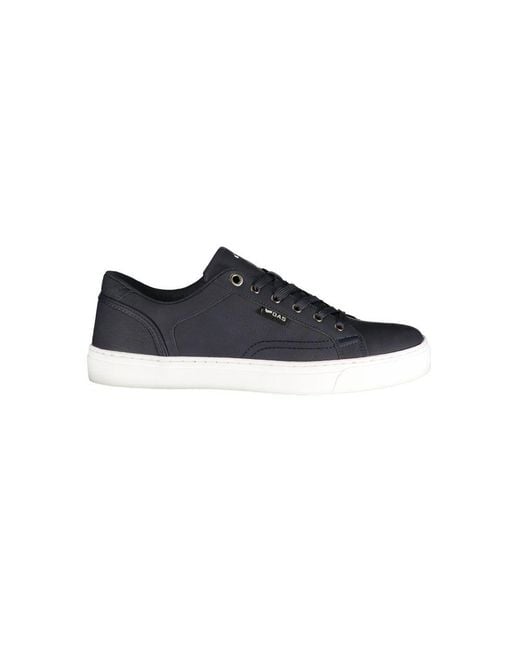 Gas Blue Polyurethane Sneaker for men