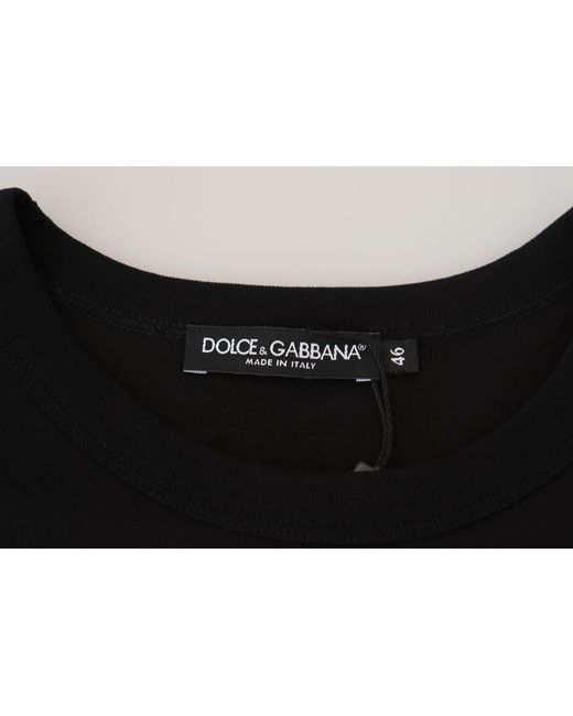 Dolce & Gabbana Black Chic Cotton Tee For The Modern for men