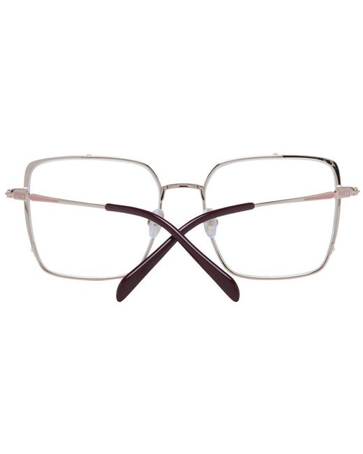 Emilio Pucci Metallic Silver Metal Glasses (frames) for men