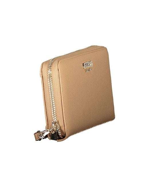 Guess Natural Beige Polyethylene Wallet