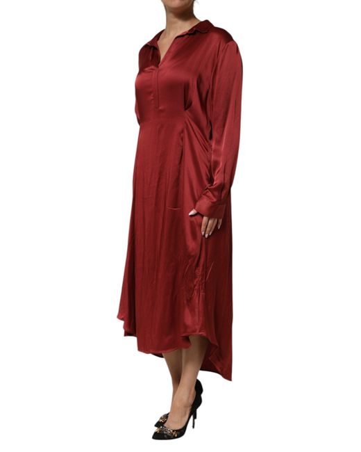 Fabiana Filippi Collared Aline Midi Dress