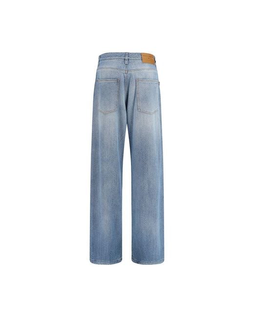 Ermanno Scervino Blue Cotton Relaxed Fit Jeans