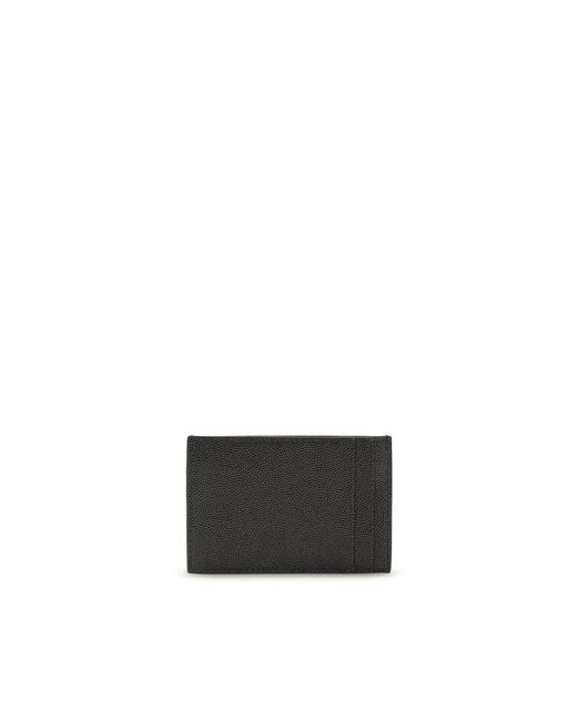 Saint Laurent Black Calf Leather Bos Taurus Wallet
