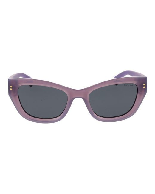 Polaroid Blue Purple Plastic Sunglasses