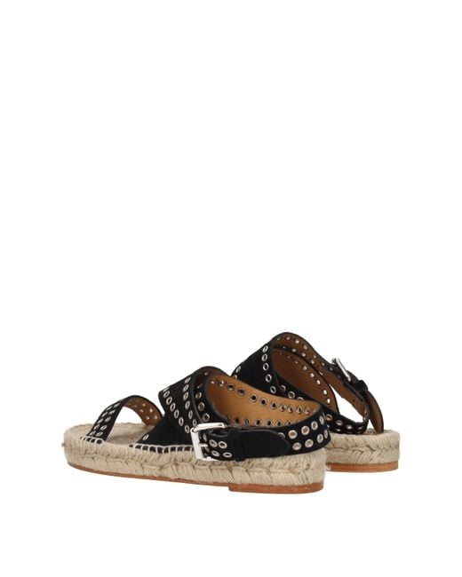 Isabel Marant Black Leather Sandal