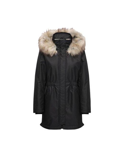ONLY Black Recycled Polyester Parka
