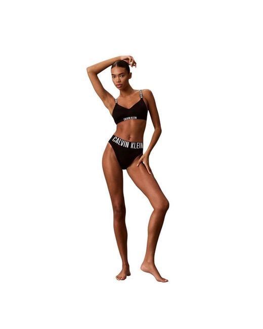 Calvin Klein Black Polyester Bra