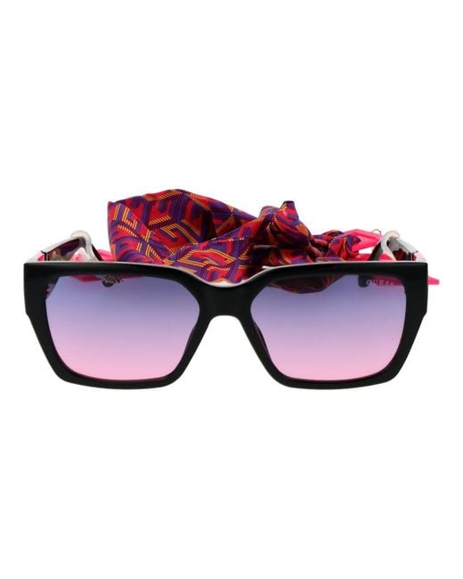 Guess Red Black Plastic Sunglasses