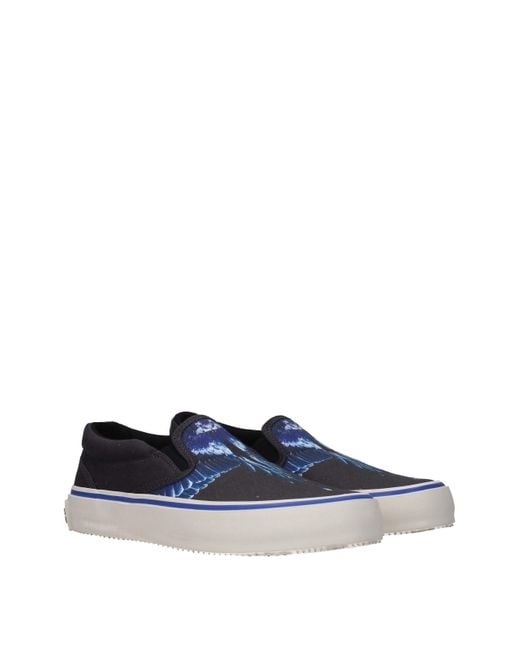 Marcelo Burlon Blue Fabric Slip-On Loafer for men