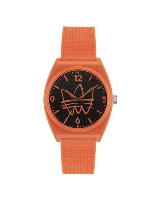 Adidas Orange Silicone Watch