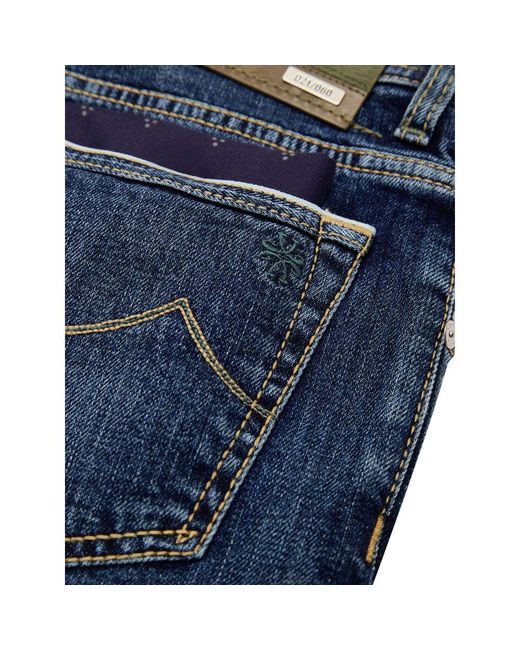 Jacob Cohen Blue Cotton Skinny Jean for men