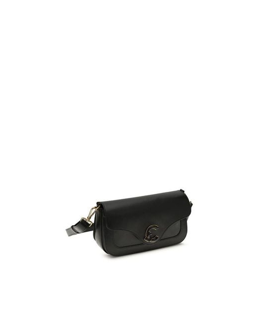Coccinelle Black Calf Leather Bos Taurus Shoulder Bag