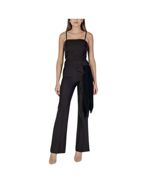 Rinascimento Blue Polyester Jumpsuit
