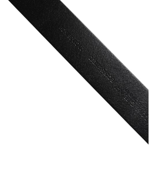 Dolce & Gabbana Brown Calf Leather Classic Metal Buckle Belt for men