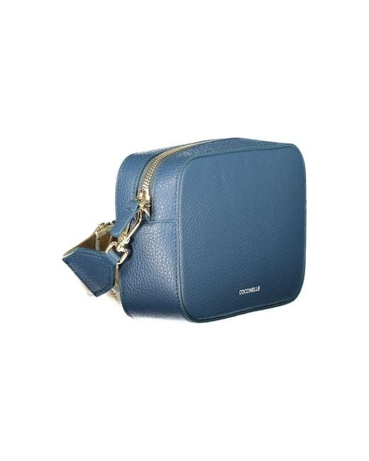 Coccinelle Blue Leather Handbag