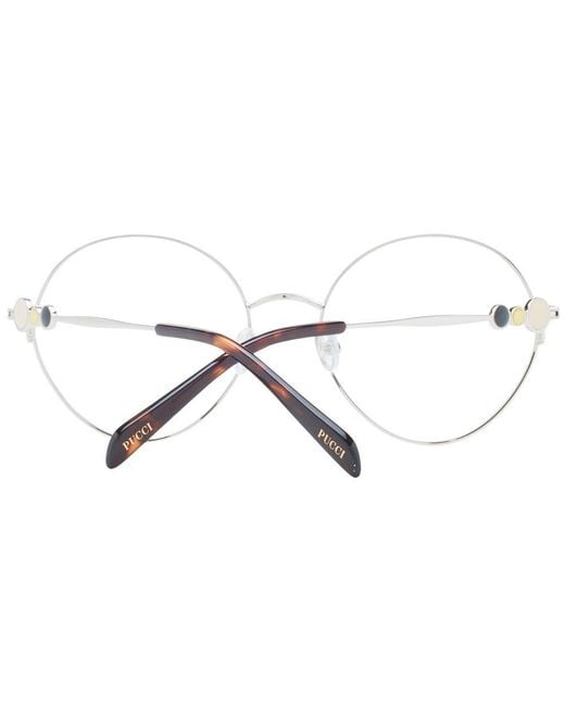 Emilio Pucci Metallic Black Metal Glasses (frames)