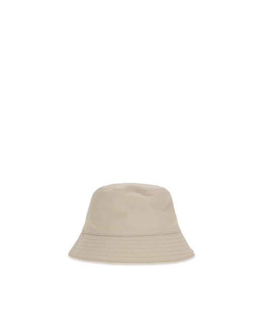 Moncler Natural Beige Cotton Bucket Hat for men