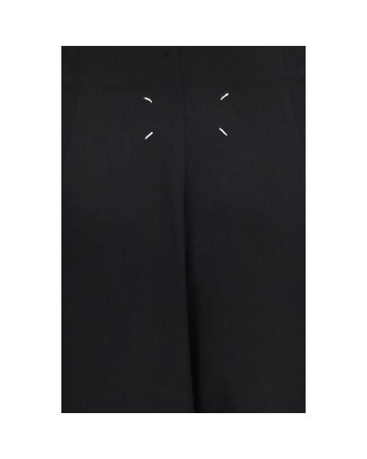 Maison Margiela Black Wool Oves Aries Long Skirt