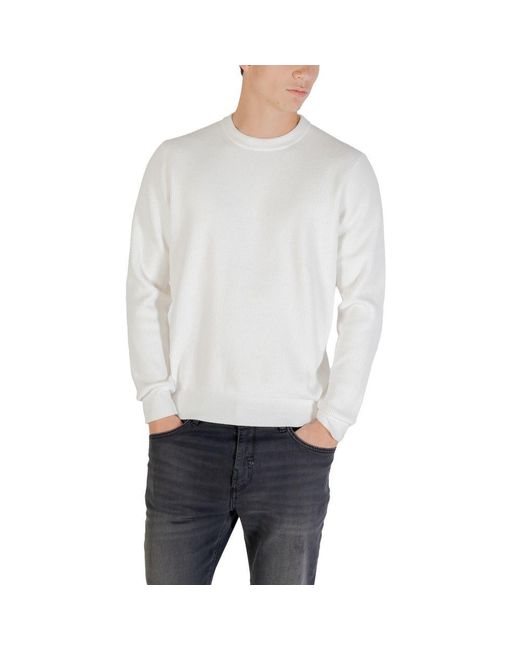 Antony Morato White Beige Polyester Sweatshirt for men